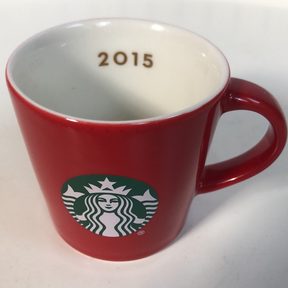 Starbucks 2015 demitasse espresso red holiday cup